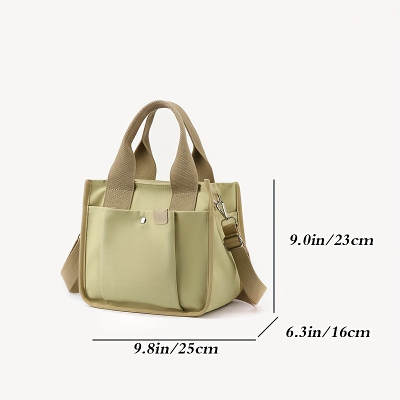 canvas tote bag men and women mini handbag tote bags with pockets canvas crossbody bag purse fashion shoulder tote bag for work school details 0