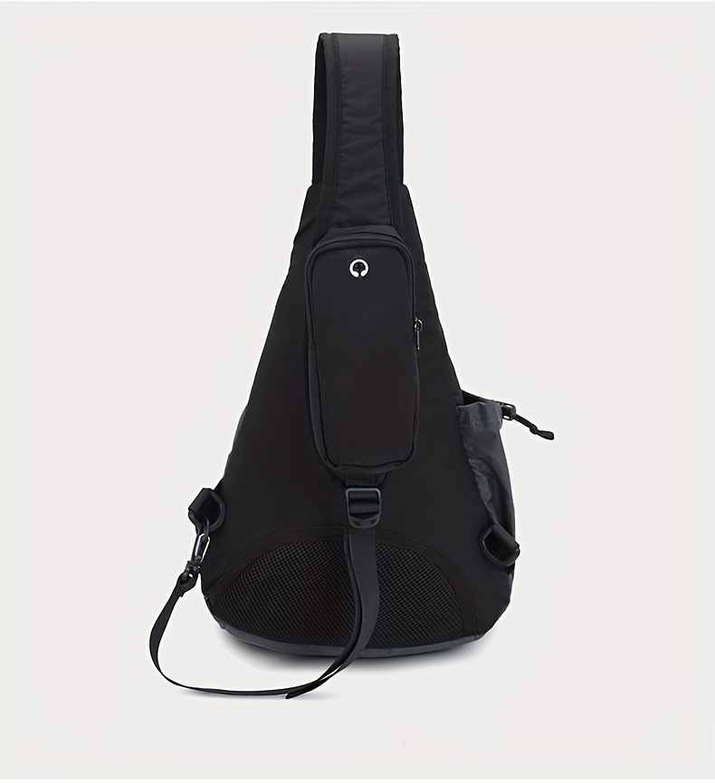 1pc mens chest bag single shoulder chest bag outdoor leisure waterproof multi functional large capacity details 3