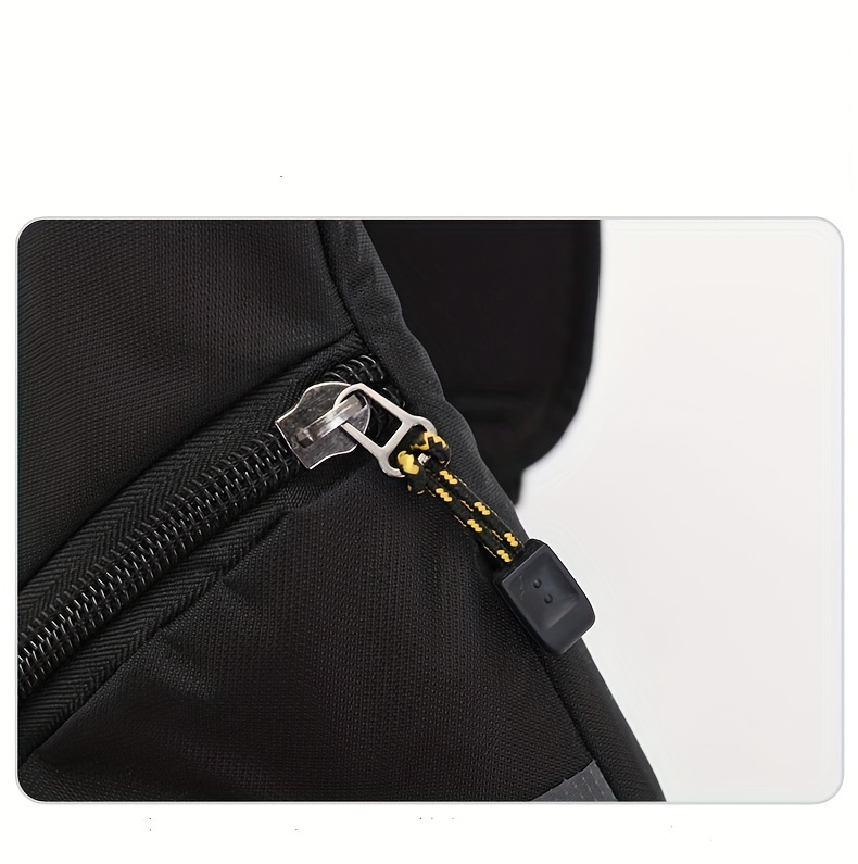 1pc mens chest bag single shoulder chest bag outdoor leisure waterproof multi functional large capacity details 11