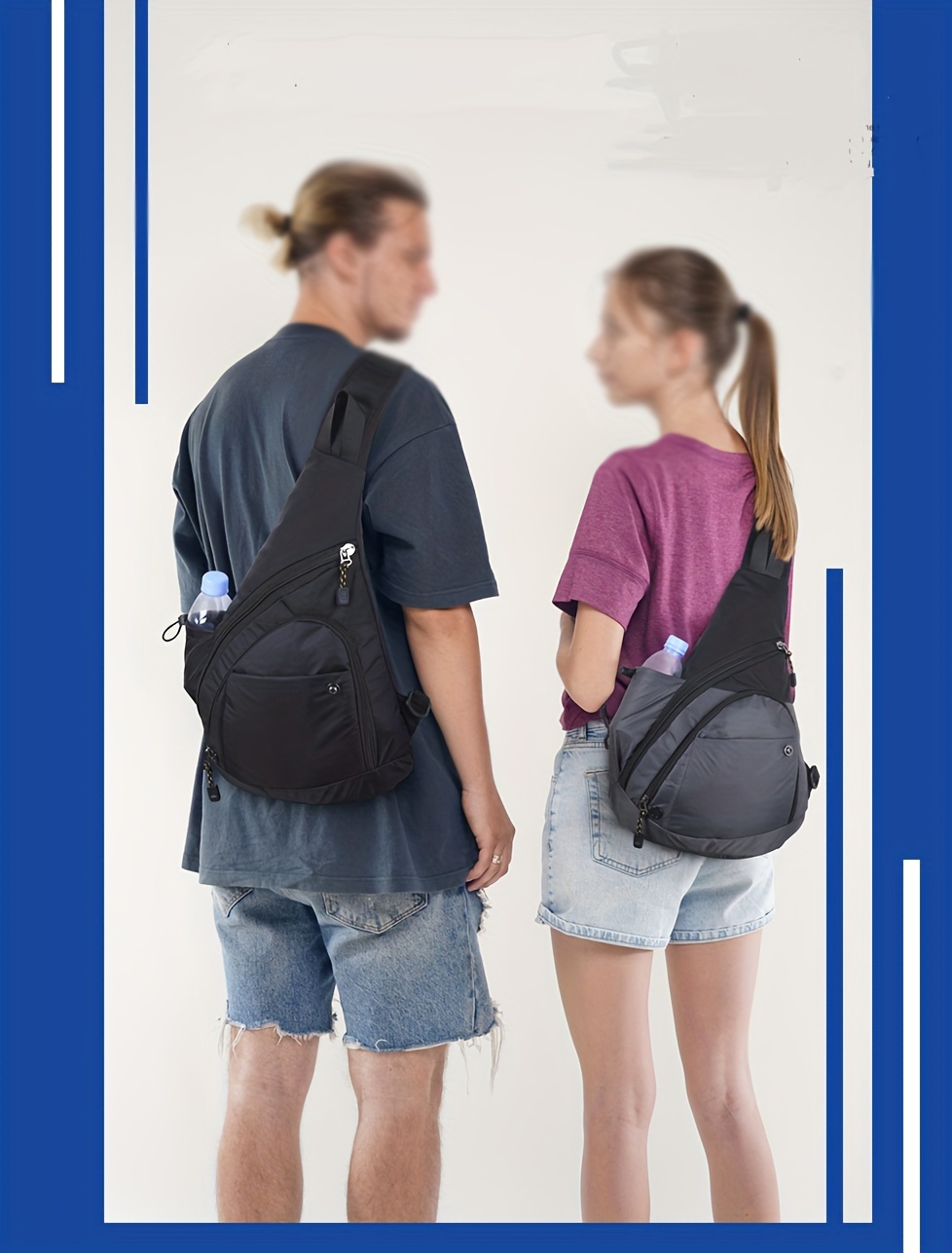1pc mens chest bag single shoulder chest bag outdoor leisure waterproof multi functional large capacity details 17