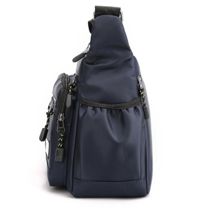 mens shoulder bag messenger bag fashion large capacity multi pocket waterproof casual bag details 14