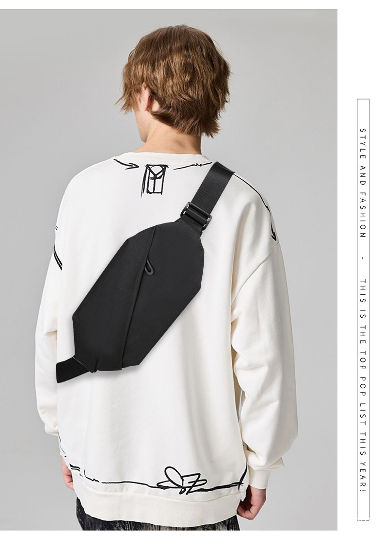 mens crossbody bag large capacity casual shoulder bag fashion trendy multi functional chest bag daypack details 10