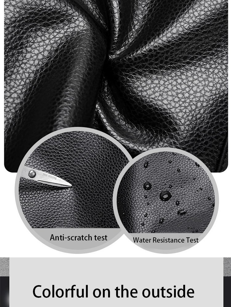 large capacity waterproof short distance travel bag with shoe compartment pu leather carry on gym bag duffel bag suitable for fitness exercise and outdoor travel details 3