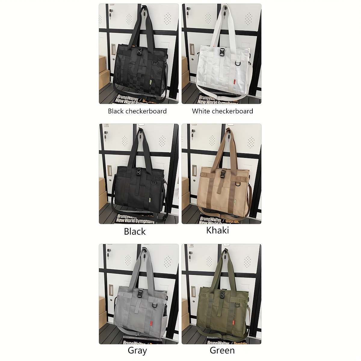 1pc mens trendy crossbody bag large capacity shoulder bag fashion all match tote bag details 1