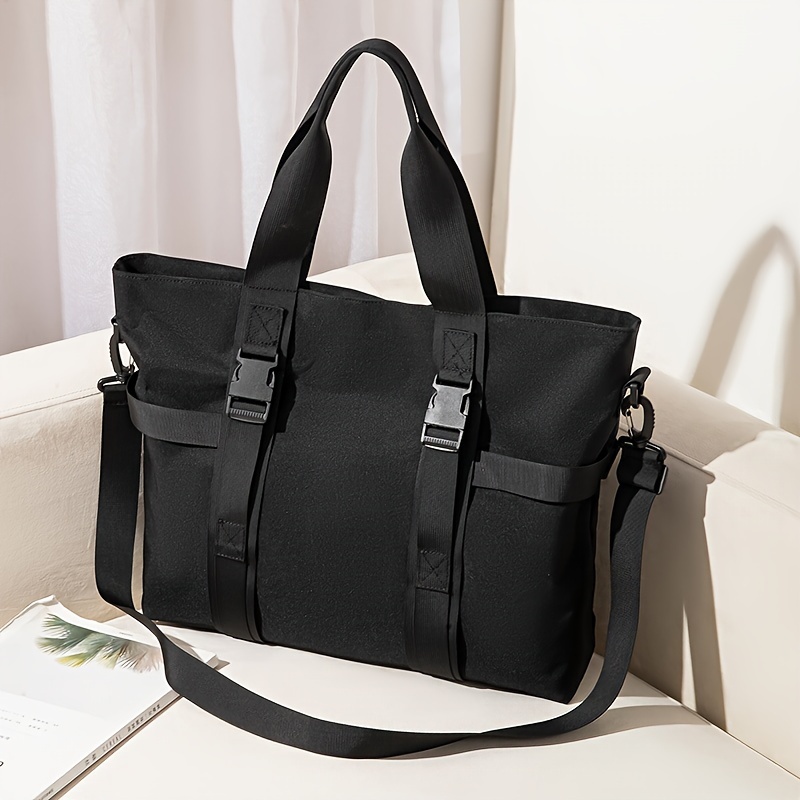 casual large capacity handbags, 1pc mens casual large capacity handbags cross body bags commuter daily tote bags details 0