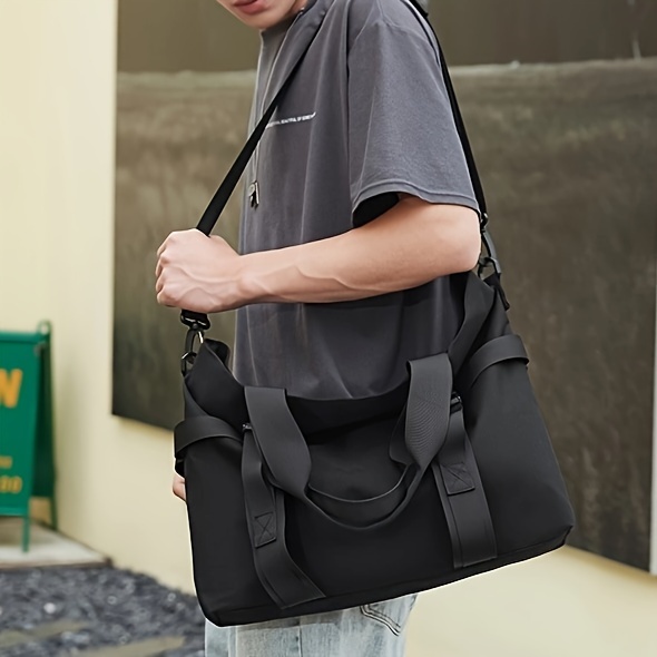 casual large capacity handbags, 1pc mens casual large capacity handbags cross body bags commuter daily tote bags details 2