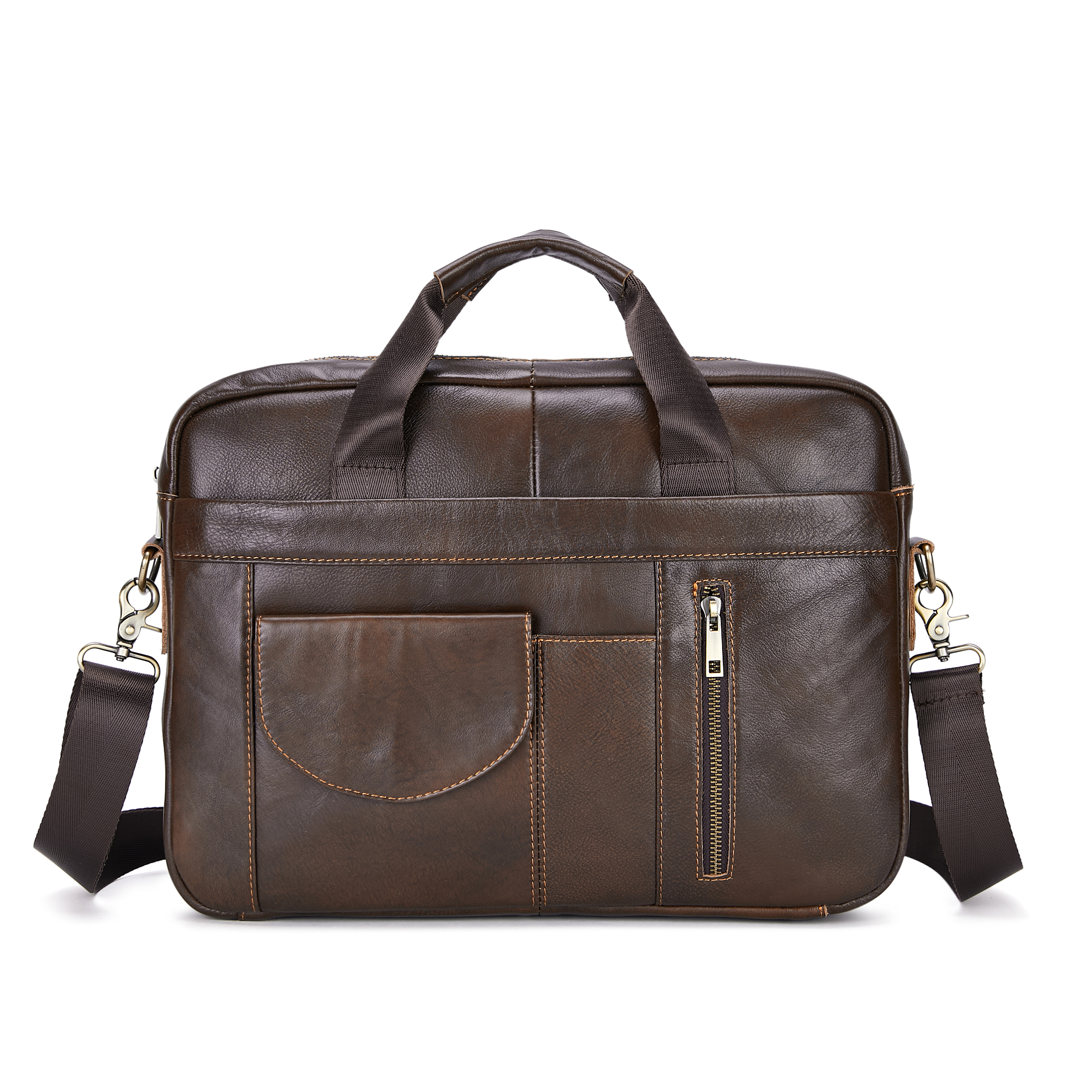 new vintage genuine leather mens bag top layer cowhide handbag mens briefcase vintage one shoulder crossbody bag fashion give gifts to men on valentines day details 0
