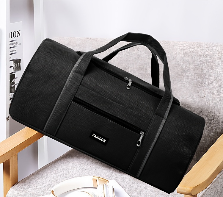 large capacity gym bag, 1pc mens large capacity gym bag waterproof sports handbag simple solid color sports crossbody bag multifunctional outdoor travel bag daily commuter handbag details 3