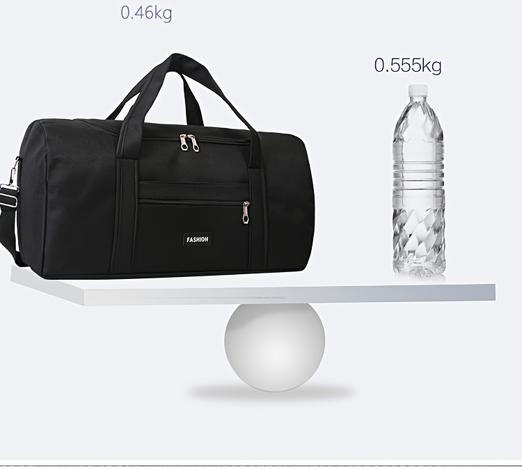 large capacity gym bag, 1pc mens large capacity gym bag waterproof sports handbag simple solid color sports crossbody bag multifunctional outdoor travel bag daily commuter handbag details 4