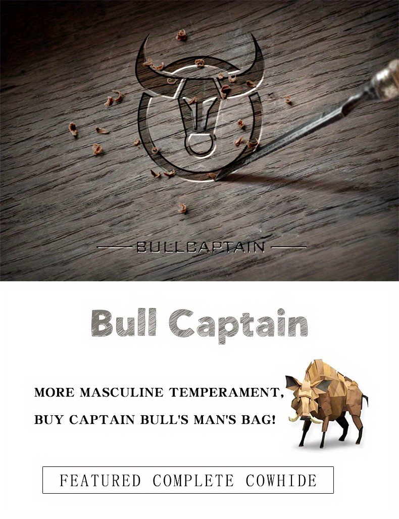 bullcaptain genuine leather business briefcase for men large capacity multi functional handbag computer bag shoulder messenger bag for business trip office satchel birthday gift for husband boyfriend details 0
