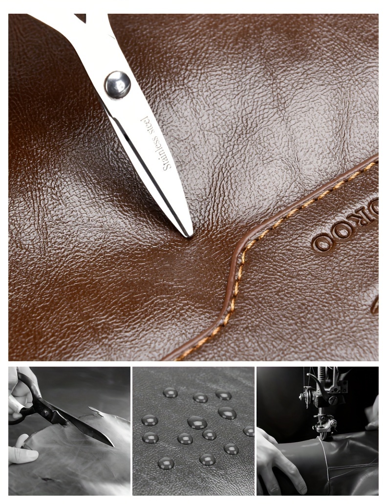 1pc horizontal mens bag fashion crossbody bag soft faux leather shoulder bag large business computer bag retro business bag details 7