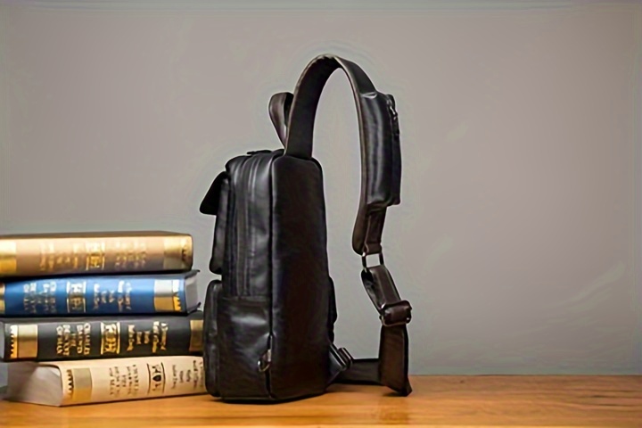 vintage multi pocket sling bag solid color textured crossbody bag with mini credit card case details 1
