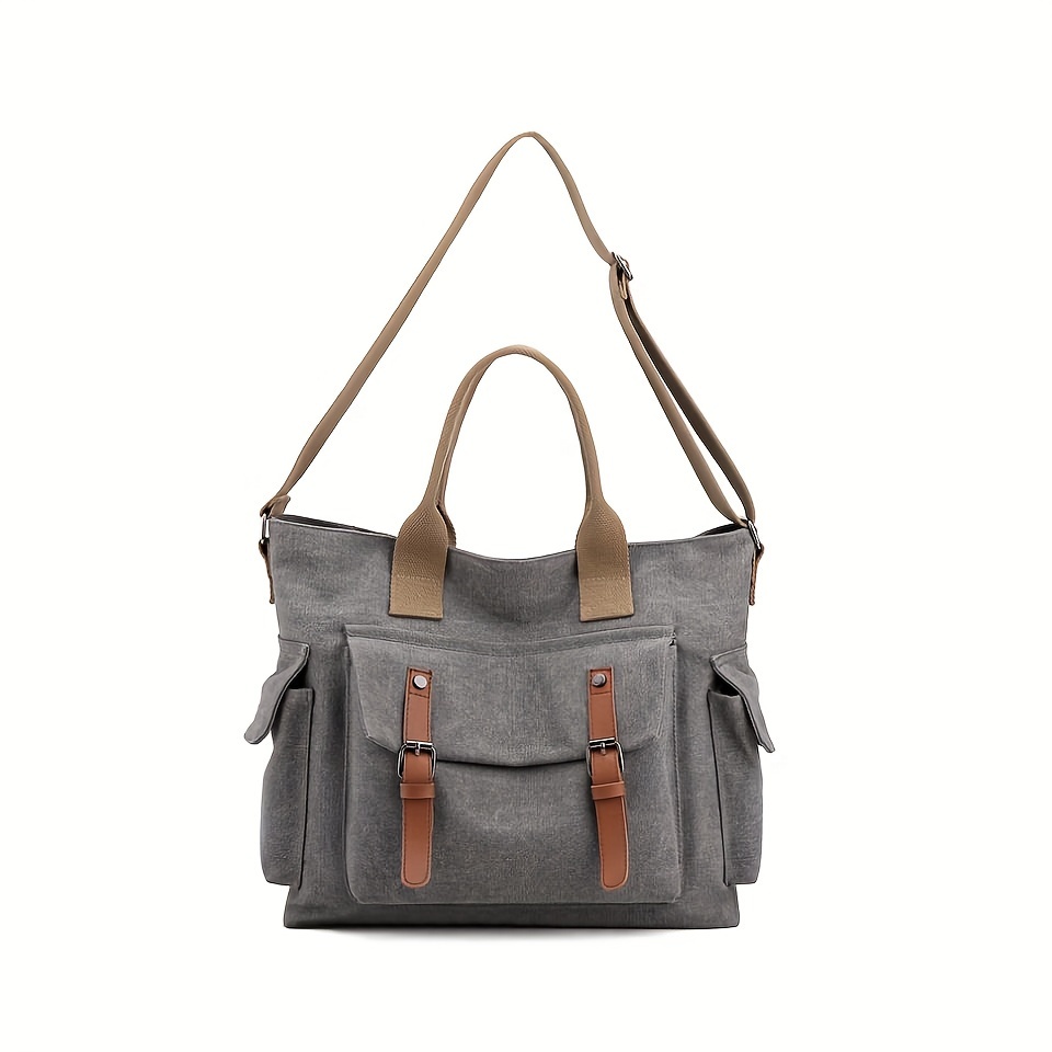 large capacity casual luggage crossbody bag for travel all match versatile shoulder bag with multi pockets details 0