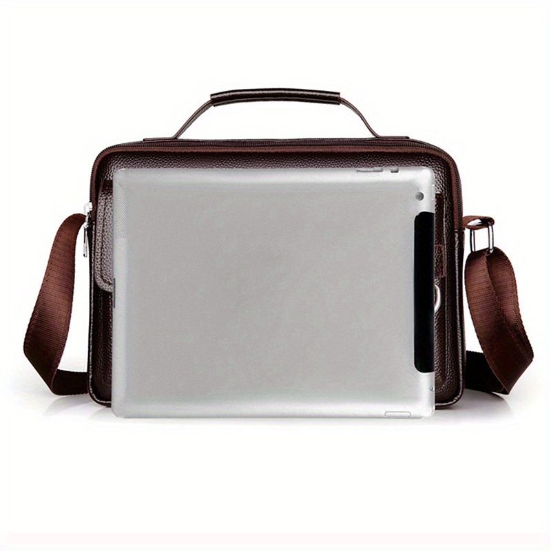 vintage solid color square shoulder bag all match top handle satchel bag for women trendy business messenger bag details 1
