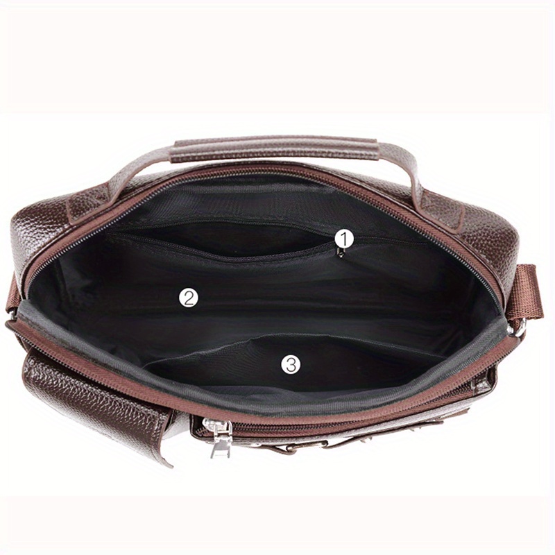 vintage solid color square shoulder bag all match top handle satchel bag for women trendy business messenger bag details 9