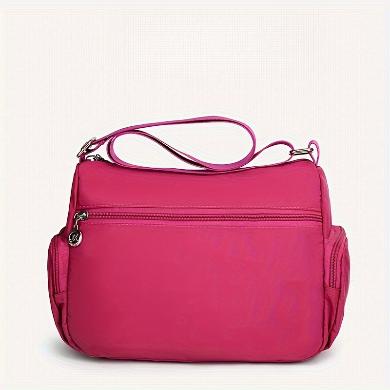 stylish multi layer zipper crossbody bag casual solid color shoulder bag perfect messenger bag for daily use details 8
