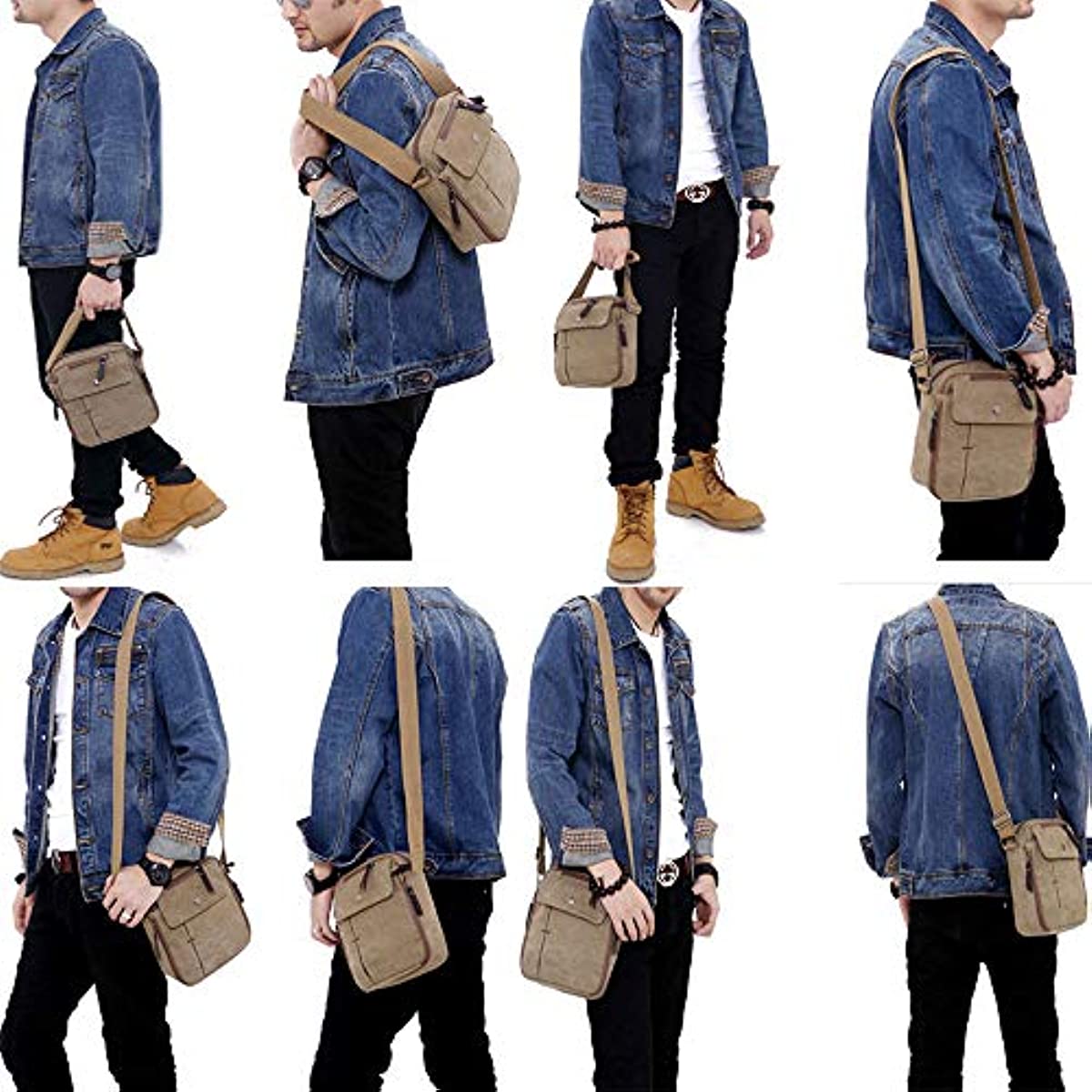 vintage design square bag zipper all match travel storage bag casual crossbody bag details 0