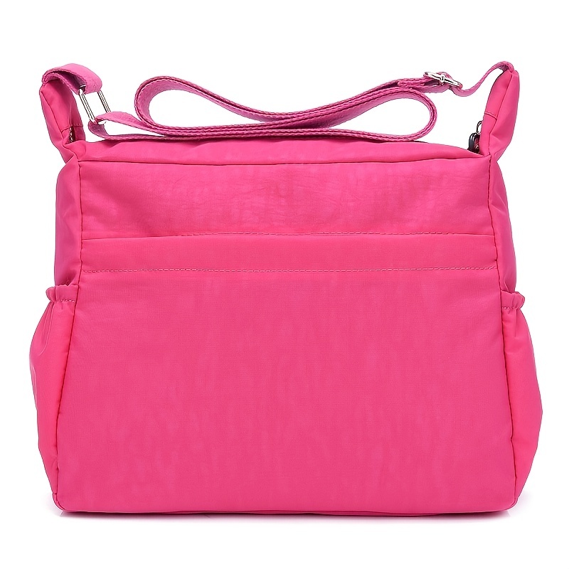 womens nylon crossbody bag water proof shoulder bag multi zipper messenger bag details 2