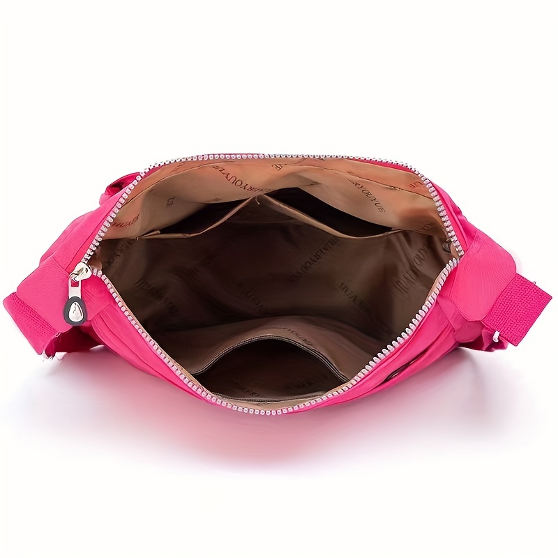 womens nylon crossbody bag water proof shoulder bag multi zipper messenger bag details 4