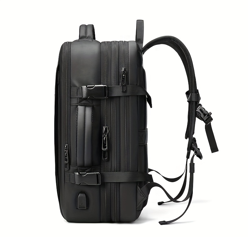 expandable travel business laptop mens backpack large capacity waterproof with external usb charging port commuter backpack details 17