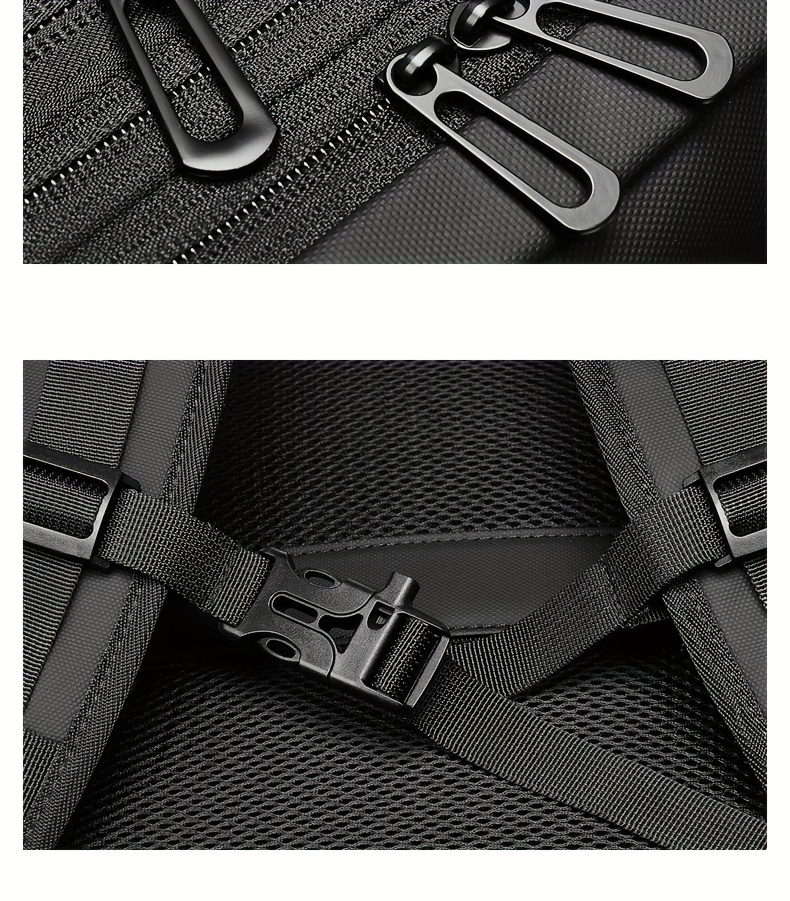 expandable travel business laptop mens backpack large capacity waterproof with external usb charging port commuter backpack details 20
