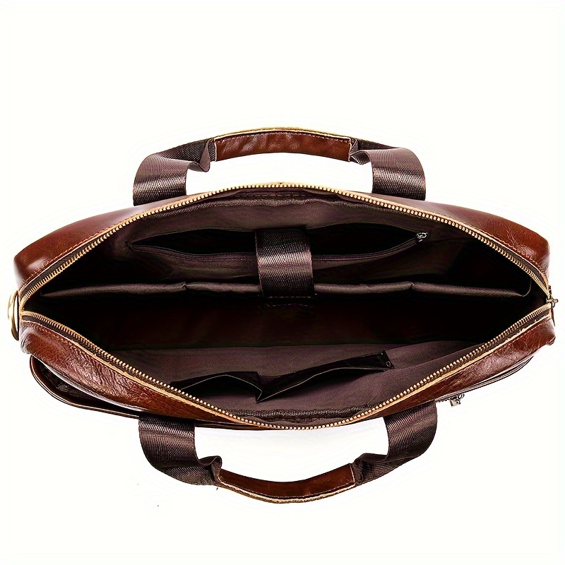 Genuine Cowhide Leather Briefcase, Business Bag Computer Bag, Business Briefcase Gifts For Him For Valentine s Day Gift details 2