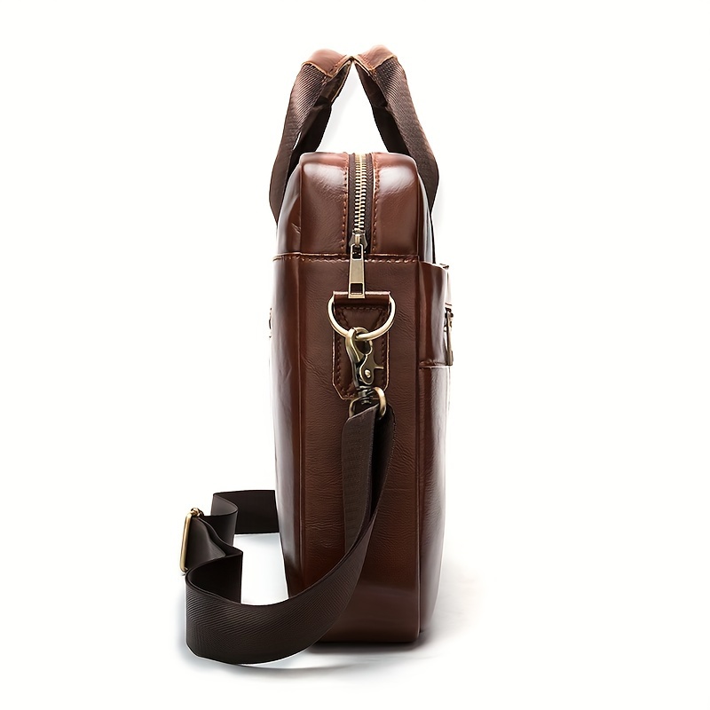 Genuine Cowhide Leather Briefcase, Business Bag Computer Bag, Business Briefcase Gifts For Him For Valentine s Day Gift details 4