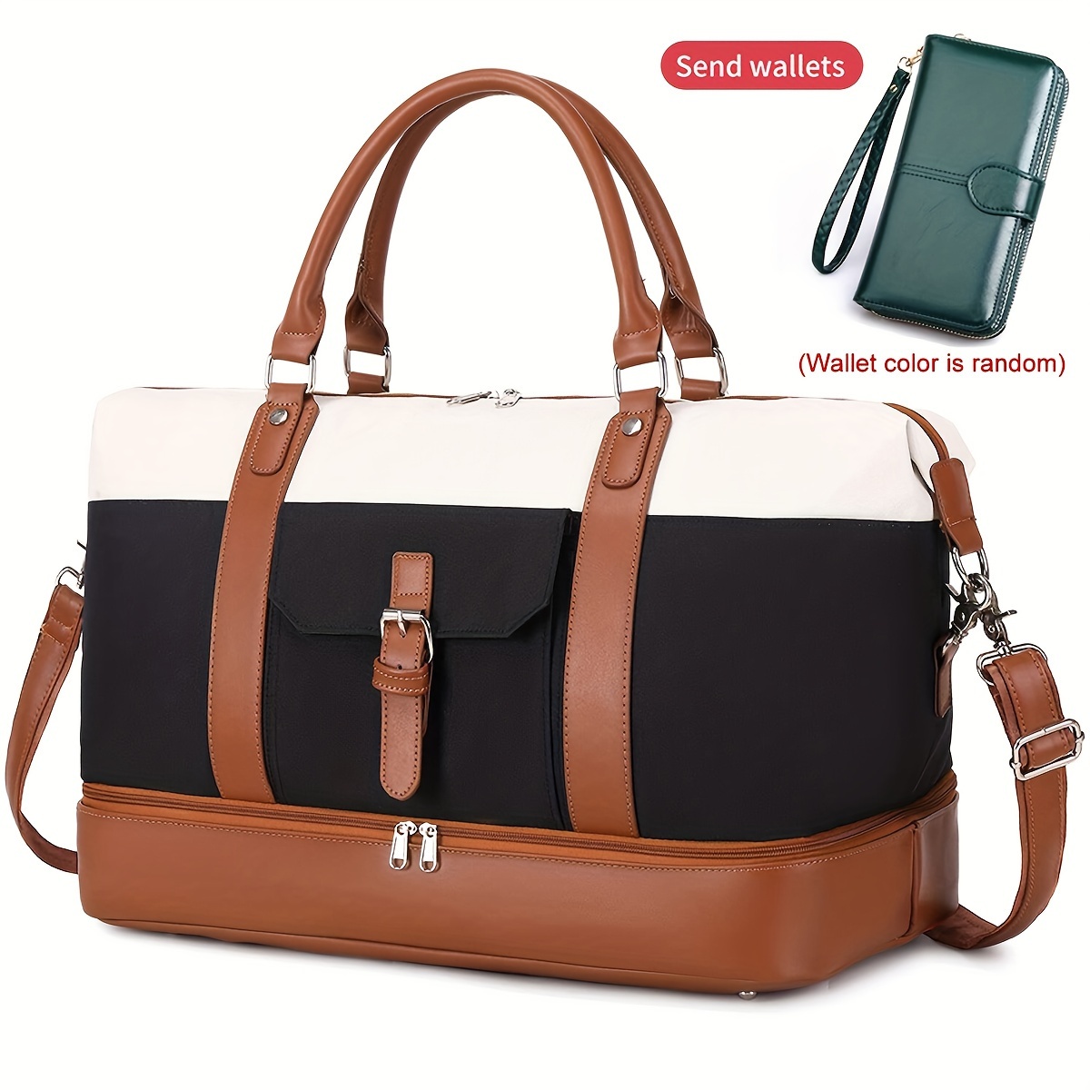 1pc weekender bags for women large bag travel duffel bag carry on shoulder bag with shoe compartment toiletry bag for travel business gym details 1