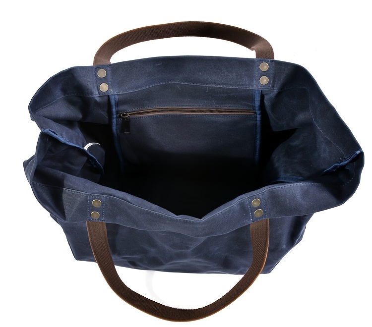 Retro Outdoor Computer Bag For Men And Women, Casual Canvas Tote Bag, Waterproof Large Capacity Messenger Bag details 2