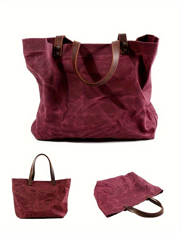 Retro Outdoor Computer Bag For Men And Women, Casual Canvas Tote Bag, Waterproof Large Capacity Messenger Bag details 7