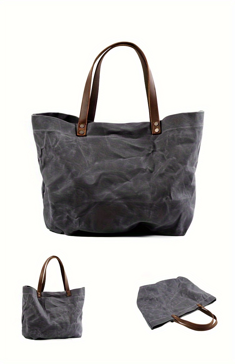 Retro Outdoor Computer Bag For Men And Women, Casual Canvas Tote Bag, Waterproof Large Capacity Messenger Bag details 10