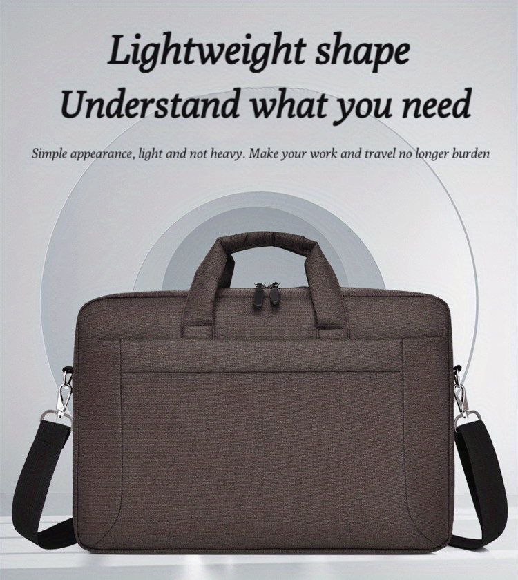 weixier large capacity computer bag with multiple zipper design mens briefcase with multiple colors choice and internal magic tape details 0