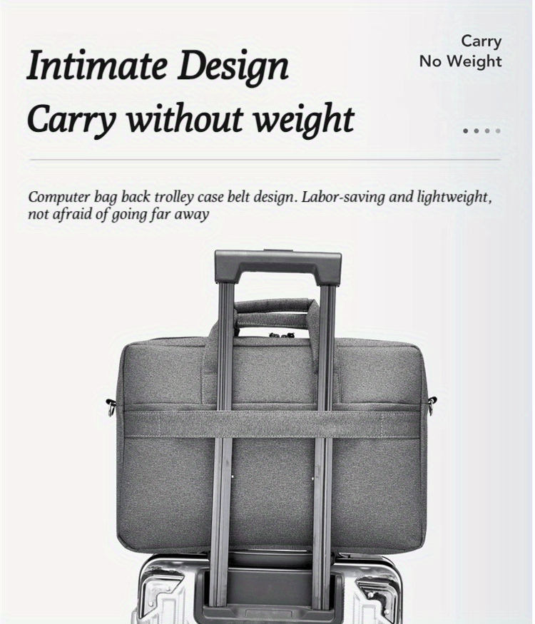 weixier large capacity computer bag with multiple zipper design mens briefcase with multiple colors choice and internal magic tape details 2