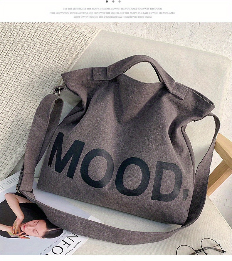 canvas bag high capacity womens handbags shoulder bags simplicity totes bag details 1