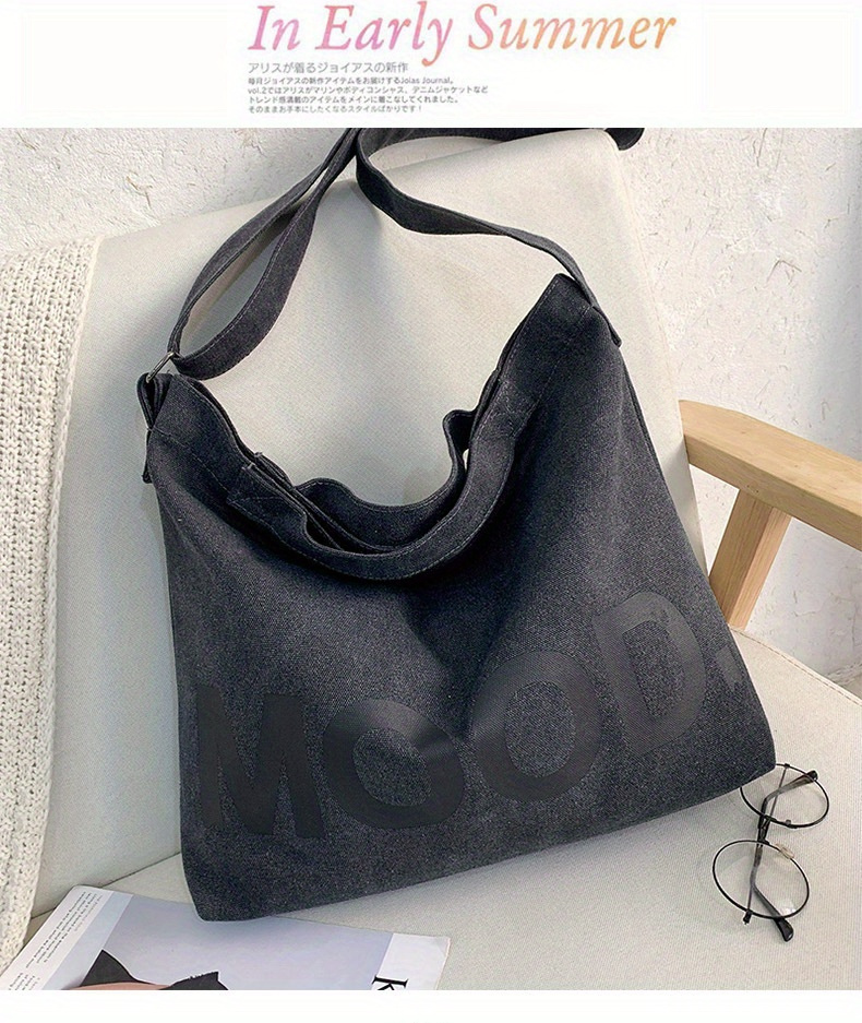 canvas bag high capacity womens handbags shoulder bags simplicity totes bag details 4