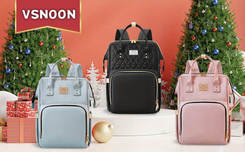 vsnoon laptop backpack for women 15 6 inch laptop bag with usb charging port water resistant travel backpack for women nurse teacher casual backpack for work large capacity travel bag ideal choice for gifts details 0