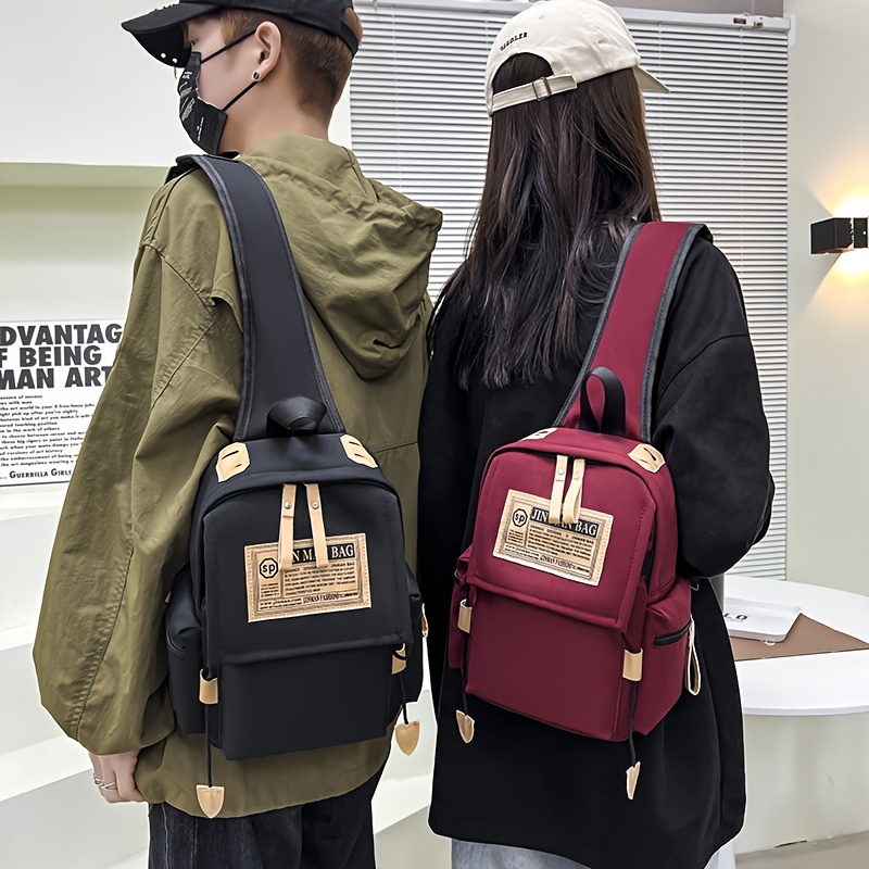 new chest bag, new chest bag casual shoulder bag nylon tablet computer bag details 6