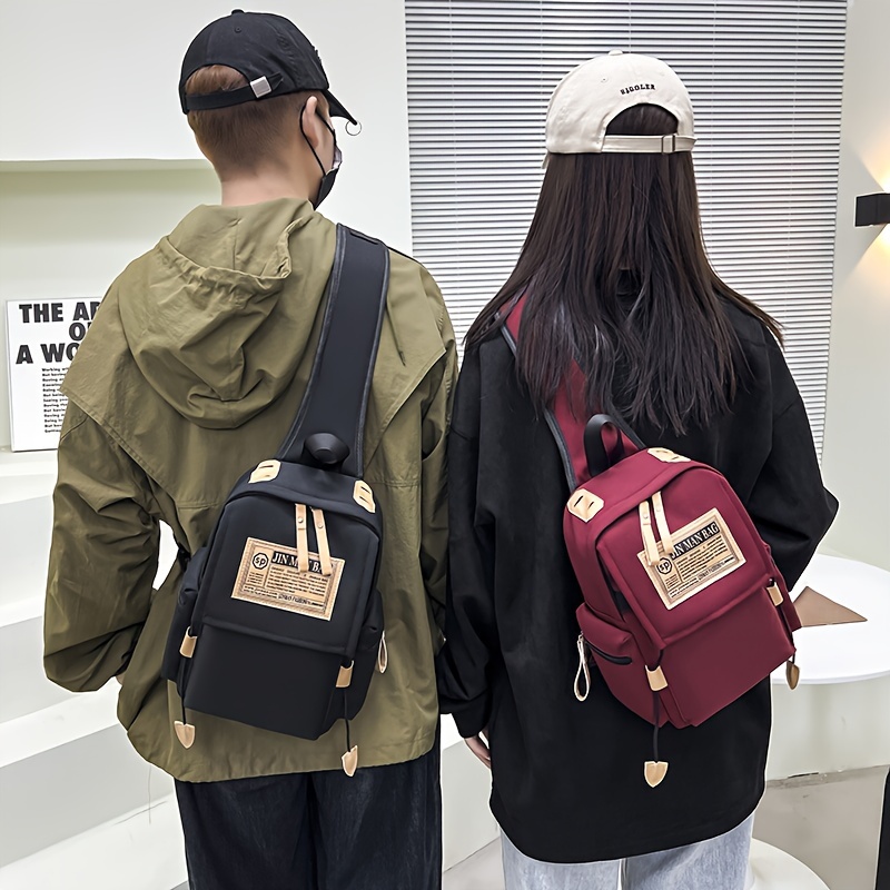 new chest bag, new chest bag casual shoulder bag nylon tablet computer bag details 7