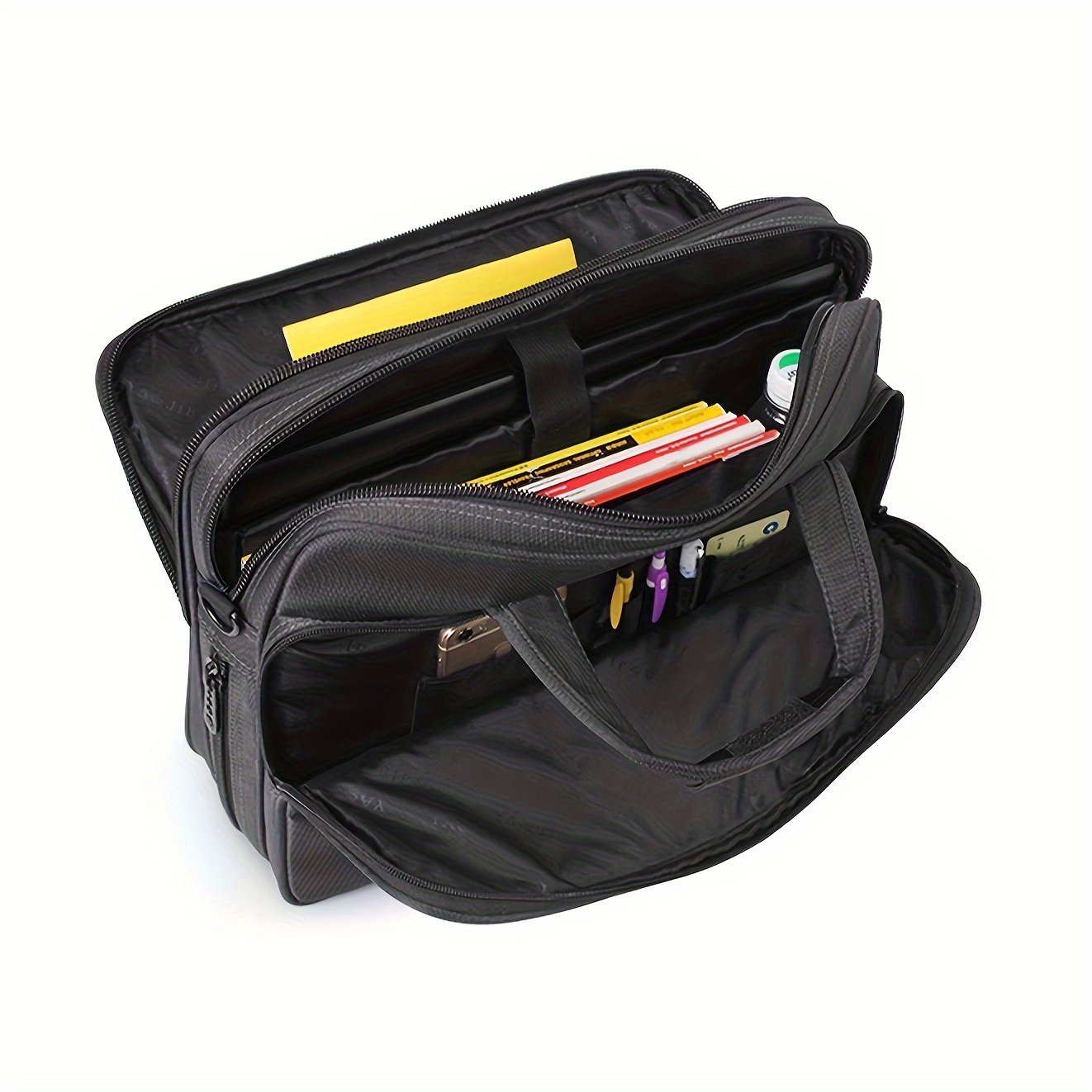 business briefcase oxford cloth waterproof computer bag handheld mens shoulder business bag file bag details 3