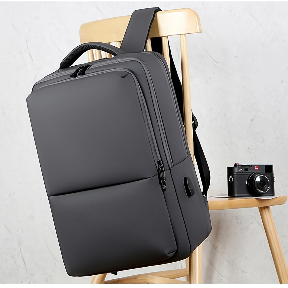 Shoulder Computer Bag, Large Capacity Waterproof Computer Backpack For Men details 2