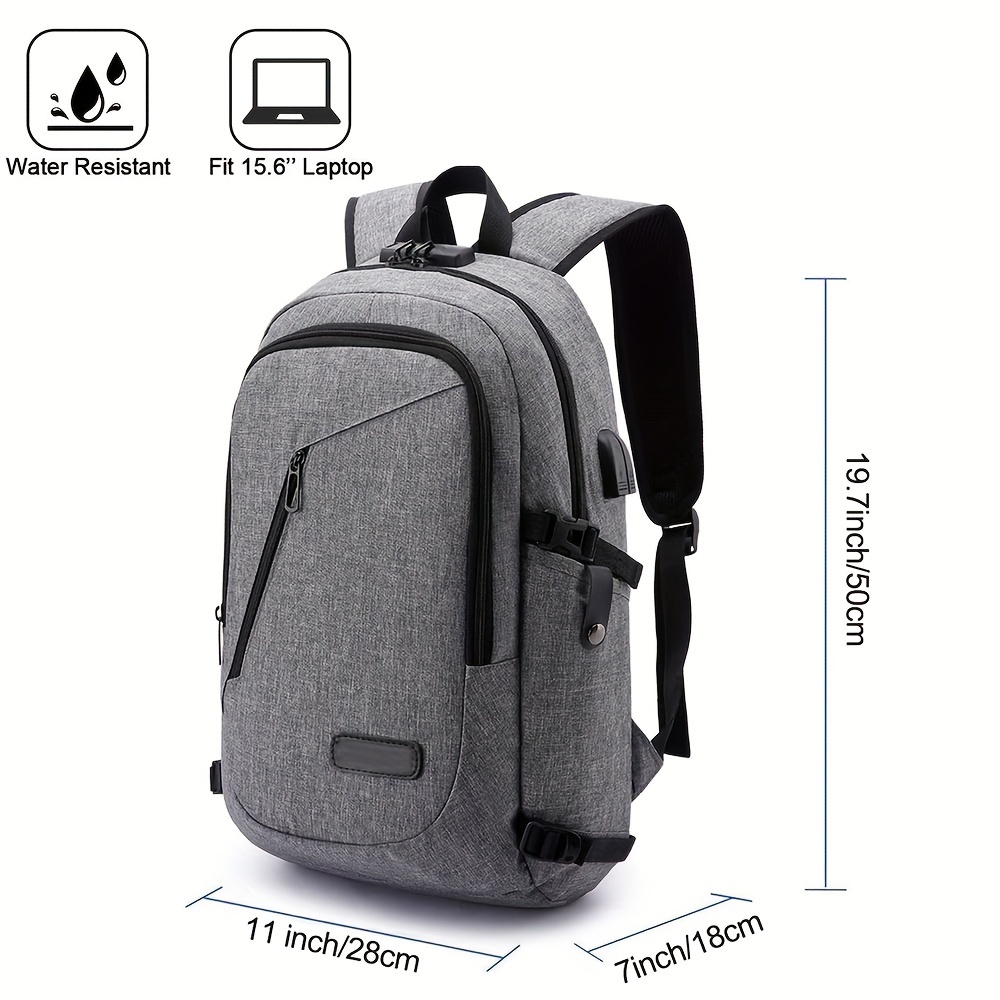 laptop backpack, laptop backpack business travel anti theft backpack for men and women slim durable waterproof college school backpack computer backpack for laptop notebook details 1