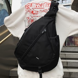 1pc Men's Outdoor Large Capacity Casual Bag, Shoulder Sports Chest Bag