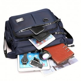 Men's Shoulder Bag Messenger Bag Fashion Large Capacity Multi-pocket Waterproof Casual Bag