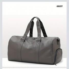 Gym Bag Large Capacity Short-distance Travel Bag, Dry And Wet Separation Bag With Shoe Compartment, PU Tote Bag Suitable For Fitness Exercise And Outdoor Travel