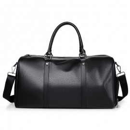 Large Capacity Waterproof Short-distance Travel Bag With Shoe Compartment, PU Leather Carry-on Gym Bag Duffel Bag, Suitable For Fitness Exercise And Outdoor Travel
