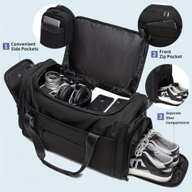 Multifunctional Sports Bag Waterproof Large Capacity Travel Duffel Bag With Shoes Compartment, Suitable For Fitness Exercise And Outdoor Travel