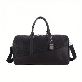 1pc Men's Printed Bucket Bag, Messenger Bag, Large-capacity Shoulder Bag