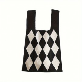 Diamond Shaped Black Beige