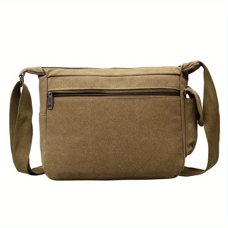 1pc mens retro canvas crossbody bag travel casual shoulder bag outdoor sports crossbody bag details 0