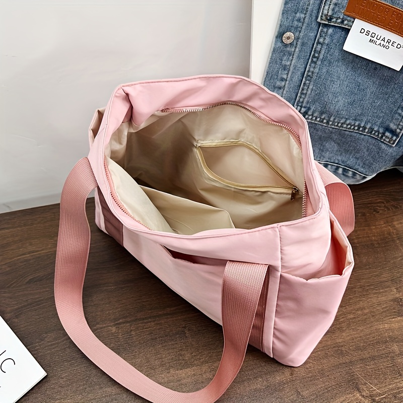 casual shoulder bag for men and women large capacity tote bag student bookbag details 1